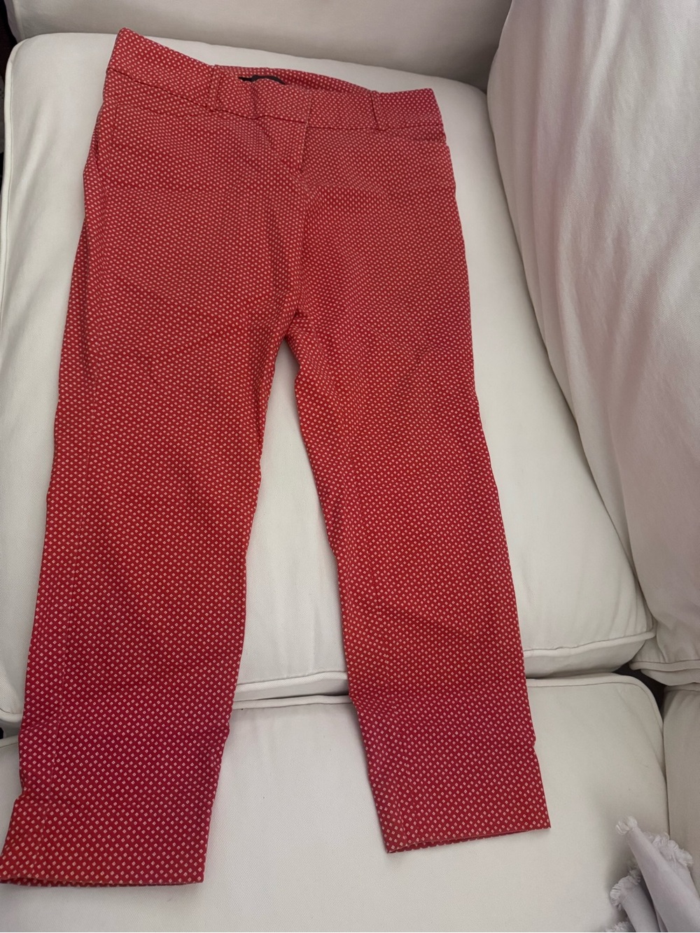 The Limited Red Polka Dot Cropped Pants